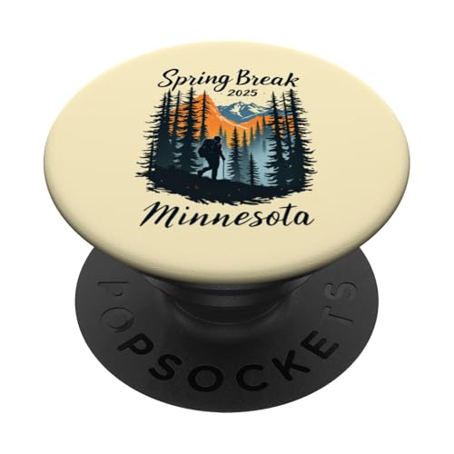 Minnesota Frühlingsferien 2025 Minnesota PopSockets Klebender PopGrip von Spring Break 2025 Inc