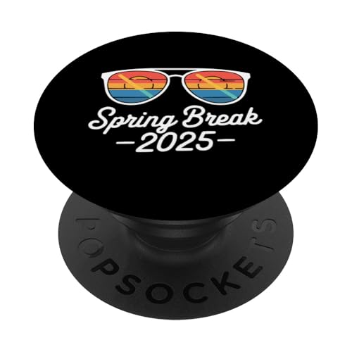 Frühjahrsferien 2025, Reisen, Ferien, Schulferien PopSockets Klebender PopGrip von Spring Break 2025 Vacation School Break