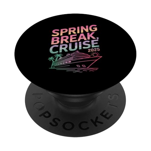 Frühjahrsferien 2025, Reisen, Ferien, Schulferien PopSockets Klebender PopGrip von Spring Break 2025 Vacation School Break