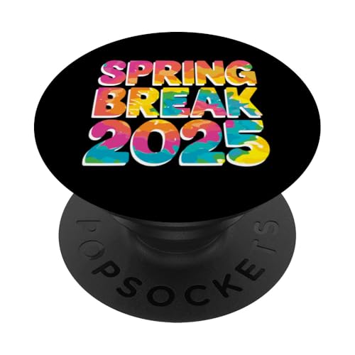 Frühjahrsferien 2025, Reisen, Ferien, Schulferien PopSockets Klebender PopGrip von Spring Break 2025 Vacation School Break