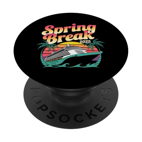 Frühjahrsferien 2025, Reisen, Ferien, Schulferien PopSockets Klebender PopGrip von Spring Break 2025 Vacation School Break