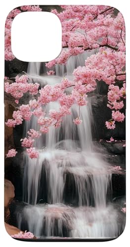 Kirschblüten-Wasserfall Hülle für iPhone 13 von Spring Designs by Dennex