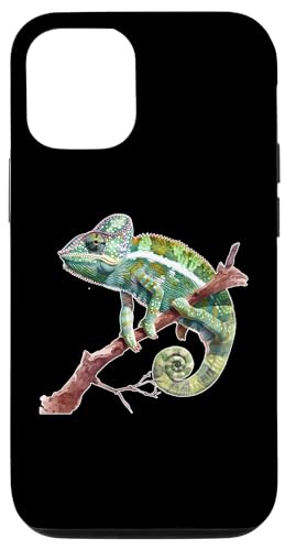 Hülle für iPhone 14 Pro Damen Casual Nature Spirit Animal Graphic Chamäleon von Spring Summer Zoological Botanical Flora Fauna