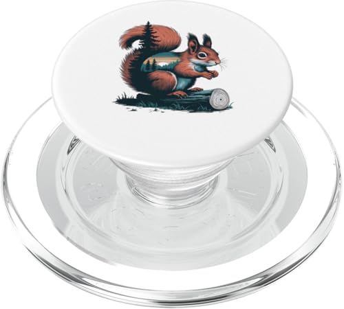 Eichhörnchen Jagd Wandern Outdoor Camping Wald Männer Frauen PopSockets PopGrip für MagSafe von Squirrel Hunting Wildlife Camping Men Women Kids