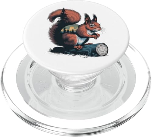 Eichhörnchen Jagd Wandern Outdoor Camping Wald Männer Frauen PopSockets PopGrip für MagSafe von Squirrel Hunting Wildlife Camping Men Women Kids