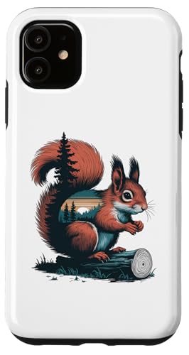 Hülle für iPhone 11 Eichhörnchen Jagd Wandern Outdoor Camping Wald Männer Frauen von Squirrel Hunting Wildlife Camping Men Women Kids