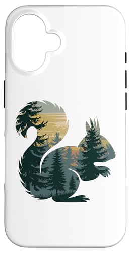 Hülle für iPhone 16 Eichhörnchen Jagd Wandern Outdoor Camping Wald Männer Frauen von Squirrel Hunting Wildlife Camping Men Women Kids