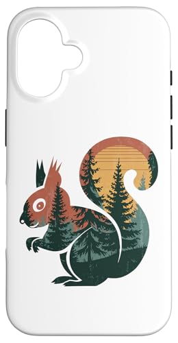 Hülle für iPhone 16 Eichhörnchen Jagd Wandern Outdoor Camping Wald Männer Frauen von Squirrel Hunting Wildlife Camping Men Women Kids