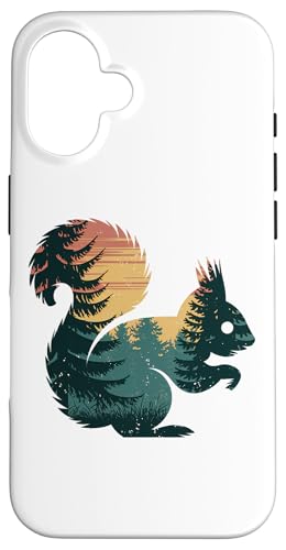 Hülle für iPhone 16 Eichhörnchen Jagd Wandern Outdoor Camping Wald Männer Frauen von Squirrel Hunting Wildlife Camping Men Women Kids