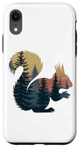 Hülle für iPhone XR Eichhörnchen Jagd Wandern Outdoor Camping Wald Männer Frauen von Squirrel Hunting Wildlife Camping Men Women Kids