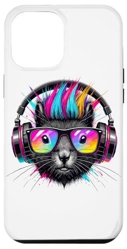 Hülle für iPhone 13 Pro Max Kopfhörer Sonnenbrille Eichhörnchen von Squirrel Lover Gifts