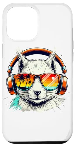 Hülle für iPhone 13 Pro Max Retro Kopfhörer Sonnenbrille Eichhörnchen von Squirrel Lover Gifts