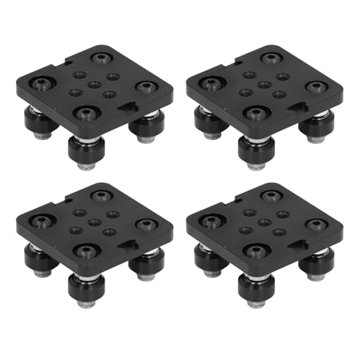 V Groove -Stangenstangenradplatte, 4pcs Kleine V Groove -Stange Aluminiumlegierung CNC 3D -Druckerteile Schwarz, mit Rädern für Kompatibel mit Aluminium -Extrusion 2020V Serie V Groove -Stangenstangenradplatte, 4pcs Kleine V Groove -Stange Aluminiumlegierung CNC 3D -Druckerteile Schwarz, mit Rädern für Kompatibel mit Aluminium -Extrusion 2020V Serie von Srliya
