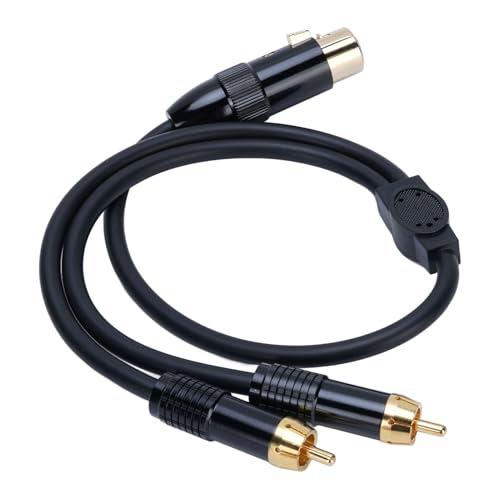 XLR Female Y Splitter Stereo -Kabel 1.6ft XLR FEIM FEMPLET Bis 2 PHONO -Plug -Adapter -Kabel für Verstärker -Recorder -Lautsprecher -TV -Mixer XLR Female Y Splitter Stereo -Kabel 1.6ft XLR FEIM FEMPLET Bis 2 PHONO -Plug -Adapter -Kabel für Verstärker -Recorder -Lautsprecher -TV -Mixer von Srliya
