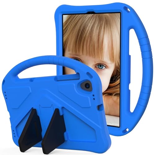 SsHhUu Kinder Hülle für Kindle Fire HD10 2021 / HD10 Plus 2021,Eva Ganzkörper Schutzhülle Stoßfest Hülle Mit Schultergurt Griff und Ständer Tragbar Kids für Amazon Fire HD 10 Plus,blau von SsHhUu