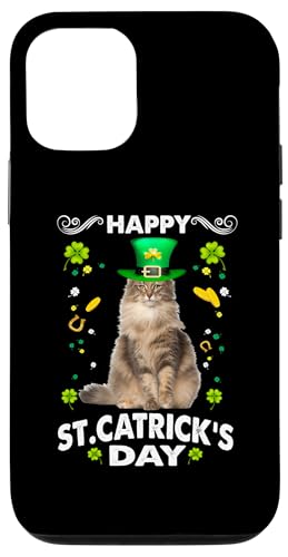 Hülle für iPhone 12/12 Pro Norwegian Forest Cat Happy St Catricks Day St Patricks Day von St Catricks Day Cat St Patricks Day Lucky Charm