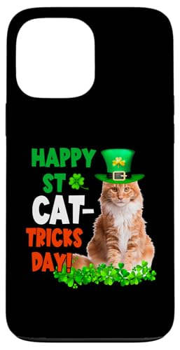 Hülle für iPhone 13 Pro Max Maine Coon Cat Happy St Catricks Day St Patricks Day Cats von St Catricks Day Cat St Patricks Day Lucky Charm