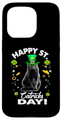 Hülle für iPhone 15 Pro Happy St Catricks Day Cat St Patricks Day Lucky Charm Cats von St Catricks Day Cat St Patricks Day Lucky Charm