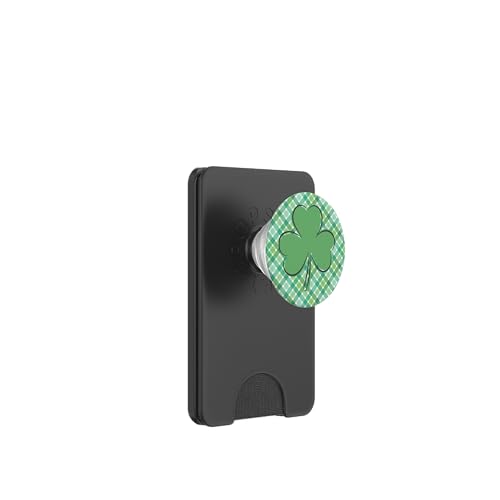 St Patricks Day Kleeblatt Grün Plaid PopSockets PopWallet für MagSafe von St Patricks Day Irish holiday shoppa