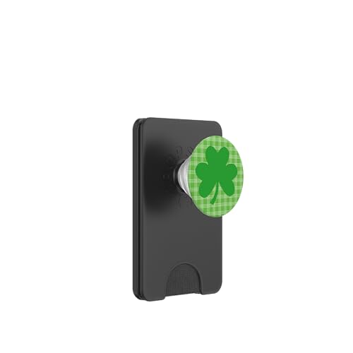 St Patricks Day Kleeblatt Grün Plaid PopSockets PopWallet für MagSafe von St Patricks Day Irish holiday shoppa