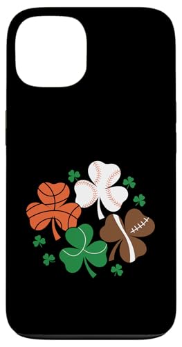 Lucky St Patrick Day Irish Baseball Basketball Herren Jungen Kinder Hülle für iPhone 13 von St Patricks Day Shamrock Basketball Baseball Lucky