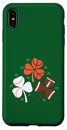 St Patrick Day Kleeblatt Basketball Baseball Kleeblatt Kinder Jungen Hülle für iPhone XS Max von St Patricks Day Shamrock Basketball Baseball Lucky