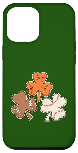 St Patrick Day Kleeblatt Basketball Baseball Lucky Irish Kids Hülle für iPhone 12 Pro Max von St Patricks Day Shamrock Basketball Baseball Lucky