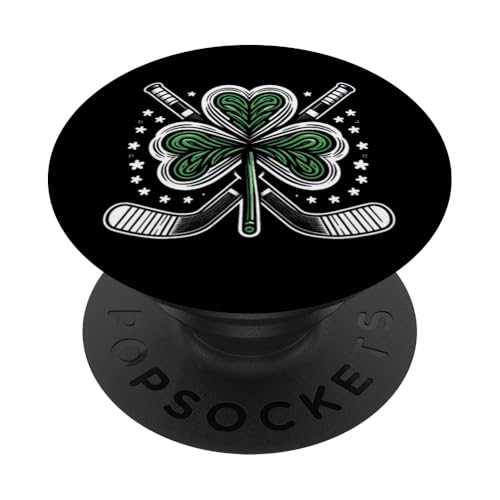 St Patricks Day Tee Kleeblatt Shirt Hockey St Patricks Day PopSockets Klebender PopGrip von St patrick Day Shirt Men Women Boys Girls Hockey