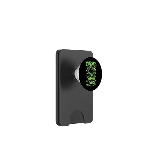 Der Fluch des Glücks am St. Patrick's Day Emo Goth PopSockets PopWallet für MagSafe von St. Paddy's Day Shamrock Green Irish Pride Tees