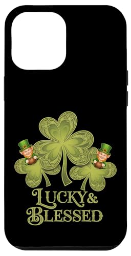 Hülle für iPhone 12 Pro Max St. Patrick's Day Lucky Clover Kobold Lucky And Blessed von St. Paddy's Day Shamrock Green Irish Pride Tees