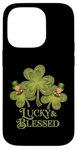 Hülle für iPhone 14 Pro St. Patrick's Day Lucky Clover Kobold Lucky And Blessed von St. Paddy's Day Shamrock Green Irish Pride Tees