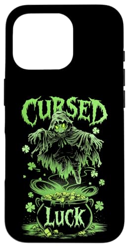 Hülle für iPhone 16 Pro Der Fluch des Glücks am St. Patrick's Day Emo Goth von St. Paddy's Day Shamrock Green Irish Pride Tees