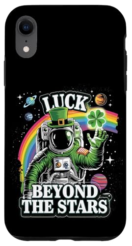 Regenbogen-Astronaut zum St. Patrick's Day Luck Beyond the Stars Hülle für iPhone XR von St. Paddy's Day Shamrock Green Irish Pride Tees