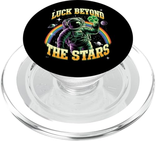 Regenbogen-Astronaut zum St. Patrick's Day Luck Beyond the Stars PopSockets PopGrip für MagSafe von St. Paddy's Day Shamrock Green Irish Pride Tees