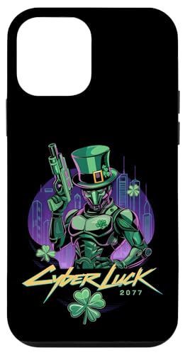 St. Patrick's Day Cyber Luck Lustiger Cyberpunk Kobold Hülle für iPhone 12 mini von St. Paddy's Day Shamrock Green Irish Pride Tees