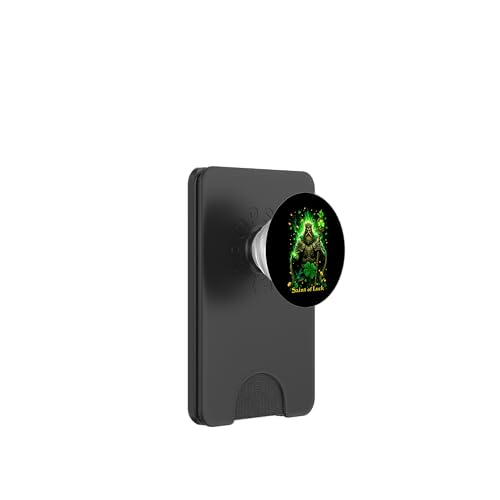 St. Patrick's Day Der Heilige des Glücks St. Patrick PopSockets PopWallet für MagSafe von St. Paddy's Day Shamrock Green Irish Pride Tees