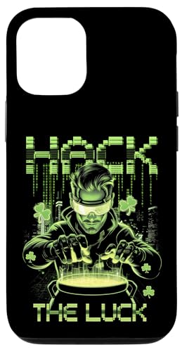 St. Patrick's Day Hack The Luck Hacker Leprechaun Hülle für iPhone 12/12 Pro von St. Paddy's Day Shamrock Green Irish Pride Tees