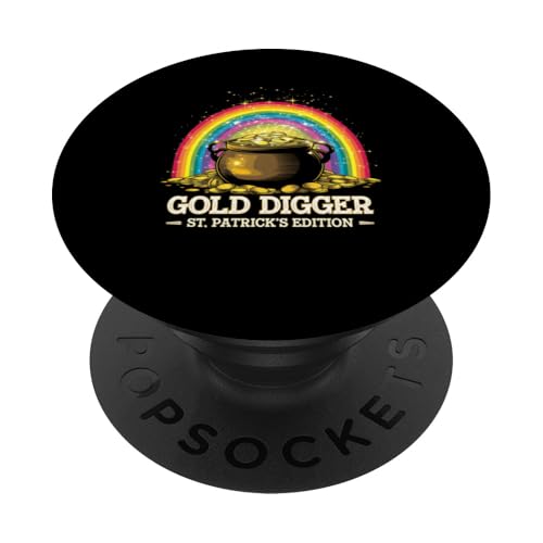 St. Patrick's Day Rainbow Gold Digger St. Patrick's Edition PopSockets Klebender PopGrip von St. Paddy's Day Shamrock Green Irish Pride Tees