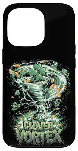 St. Patrick's Day Tornado Clover Vortex Crazy Saint Patrick Hülle für iPhone 13 Pro von St. Paddy's Day Shamrock Green Irish Pride Tees