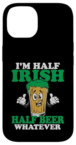 Hülle für iPhone 14 I'm Half Irish Half Beer Whatever | St Patricks Day von St. Patrick's Day Clothing & Gifts Saint Patricks