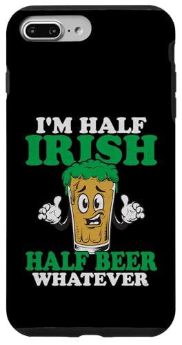 Hülle für iPhone 7 Plus/8 Plus I'm Half Irish Half Beer Whatever | St Patricks Day von St. Patrick's Day Clothing & Gifts Saint Patricks