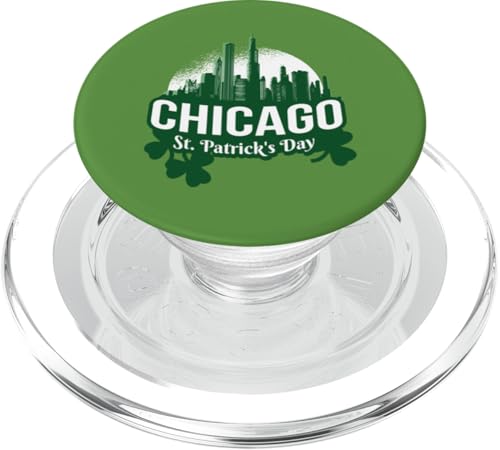 Chicago St Patricks Day Herren Damen Jungen Mädchen PopSockets PopGrip für MagSafe von St. Patrick's Day Irish Apparel Men Women Ajeli