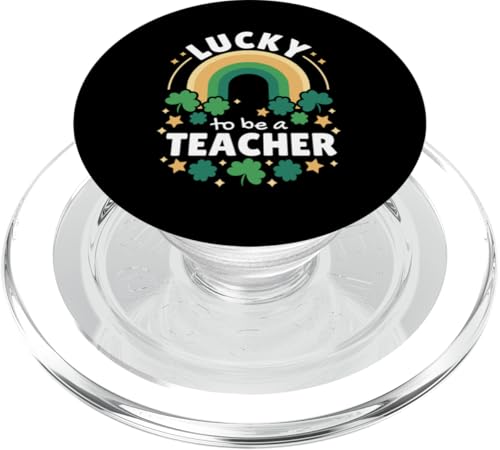 Glücklich, ein Lehrer zu sein St. Patricks Day, Lehrer für Männer und Frauen PopSockets PopGrip für MagSafe von St. Patrick's Day Irish Apparel Men Women Ajeli