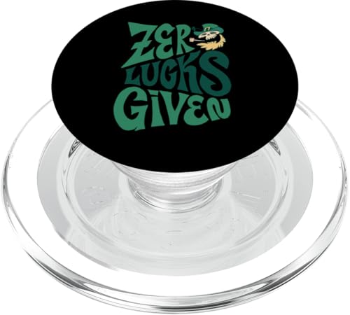 Lustige St. Patricks Day Männer Frauen Zero Lucks Given PopSockets PopGrip für MagSafe von St. Patrick's Day Irish Apparel Men Women Ajeli