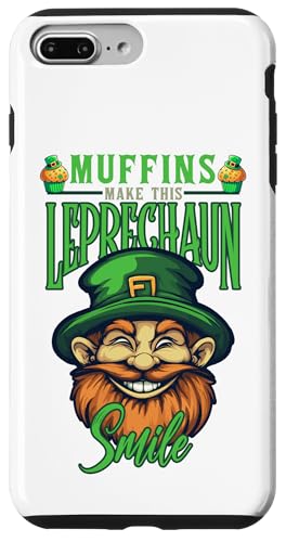 Hülle für iPhone 7 Plus/8 Plus "Muffins Make This Leprechaun Smile" St. Patrick's Day Funny von St. Patrick’s Day Irish Food Humor by NLTS