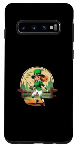 Hülle für Galaxy S10 St. Patrick's Day Kleeblatt Fechten von St. Patrick's Day Lustiges Trinken Irland