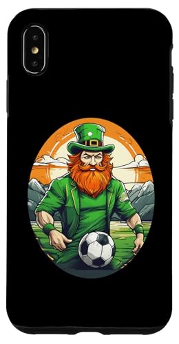 Hülle für iPhone XS Max St. Patrick's Day Kleeblatt Fußball von St. Patrick's Day Lustiges Trinken Irland