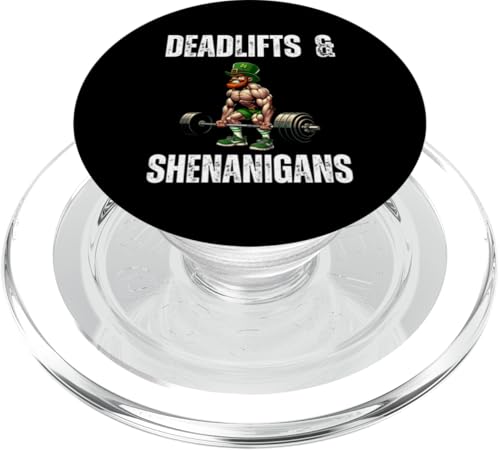 Kreuzheben und Shenanigans St. Patrick's Day Workout Gym PopSockets PopGrip für MagSafe von St. Patrick's Day Workout Apparel Co.