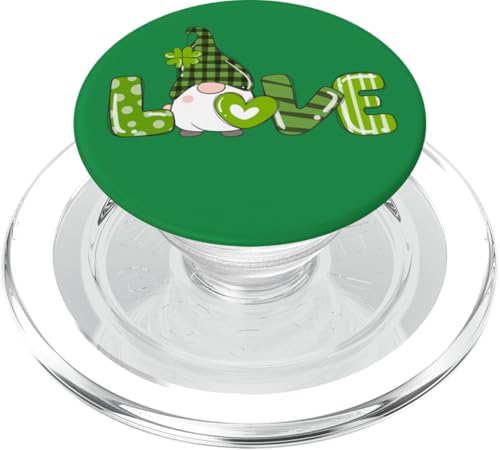 Irischer Wichtel, Shamrock, Herz, Love, St Patricks Day PopSockets PopGrip für MagSafe von St. Patrick's Day by Content Design Studio