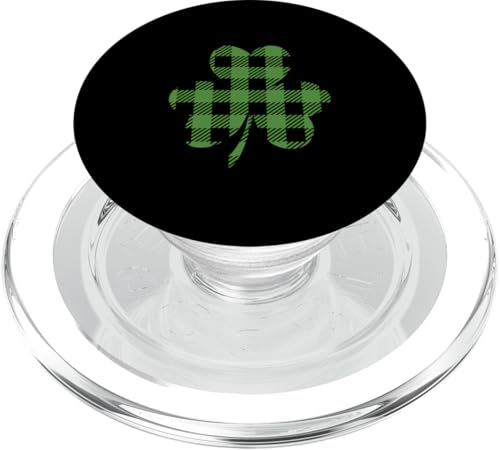 Kleeblatt Gingham St. Patricks Day Kleeblatt Kleeblatt Tee PopSockets PopGrip für MagSafe von St. Patricks Day Men Women Clothing